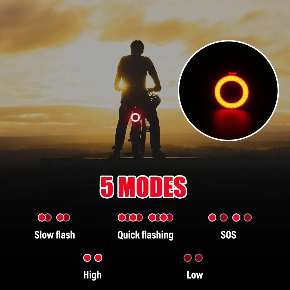 Bicycle Taillight Multi Lighting Modes USB Rechargeable Led Bike Light Flash Tail Rear Lights for Mtb Bike Seatpost Zpaxo