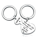 You Hold Key My Heart Forever Keychain Sets Anniversary Gifts Couple