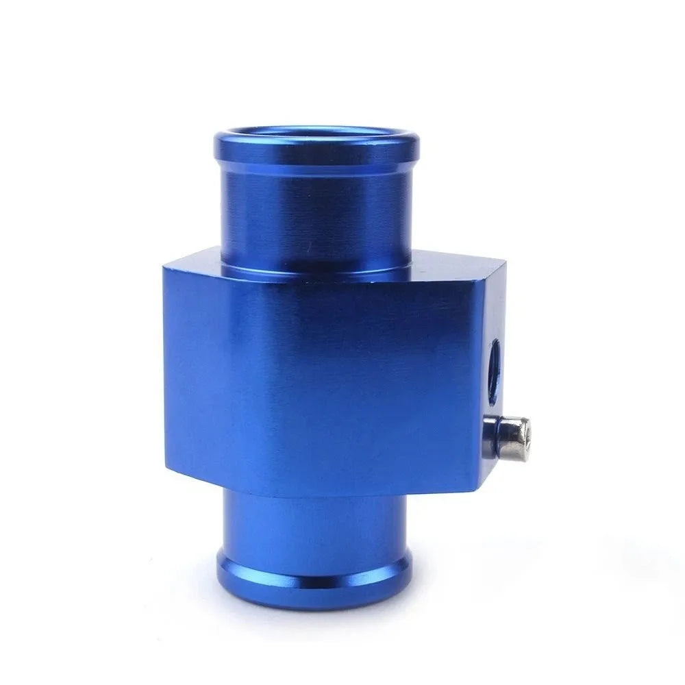 Hose Adapter 28mm Water Temp Sensor Engine Aluminum Radiator Hose Adapter Durable Blue Temperature Joint Pipe Universal Fitment Zpaxo