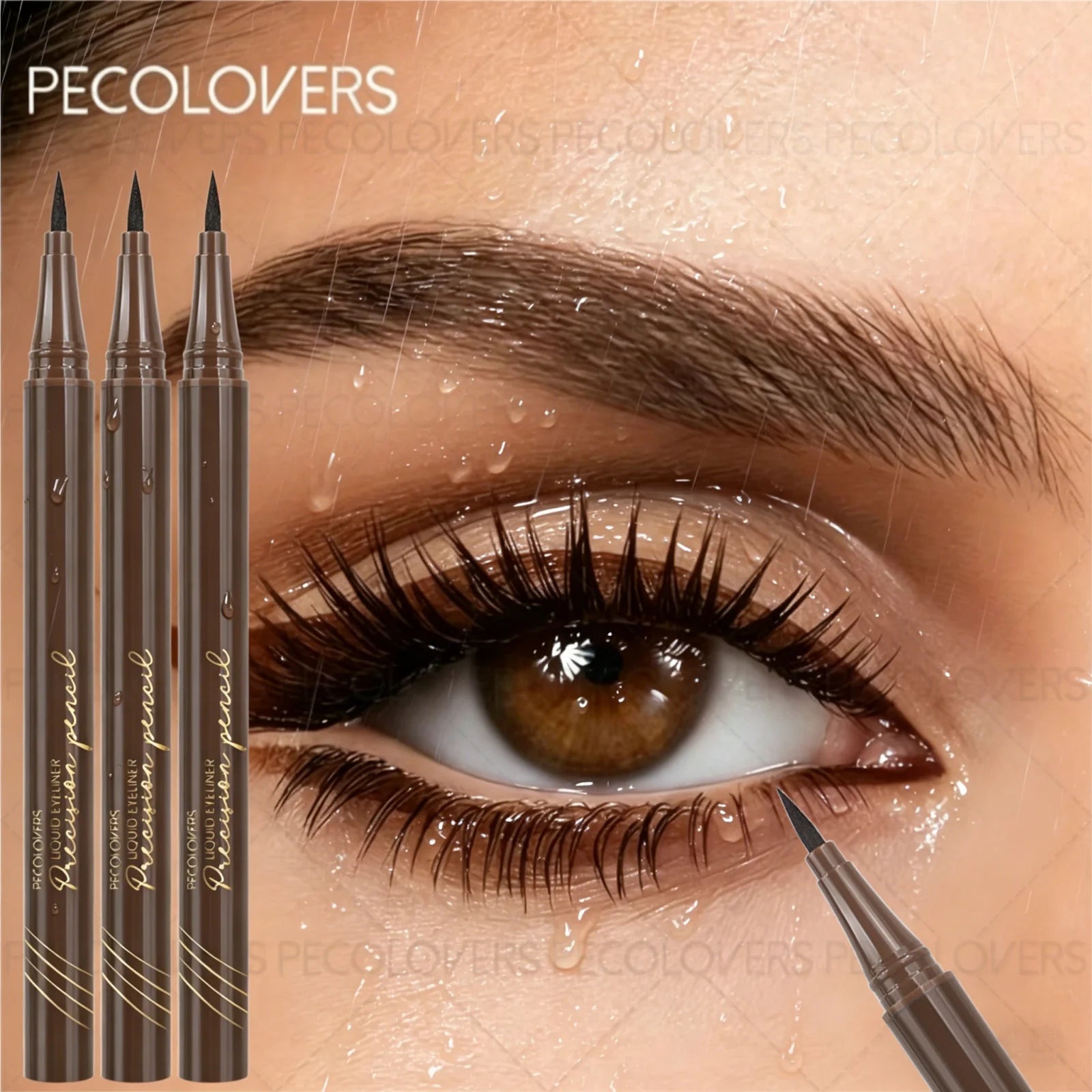 3PCS/Set Ultra-fine Liquid Eyeliner, Waterproof and Sweat-proof, Anti-smudge, Quick-drying, Smooth Formula, Precise Drawing Zpaxo