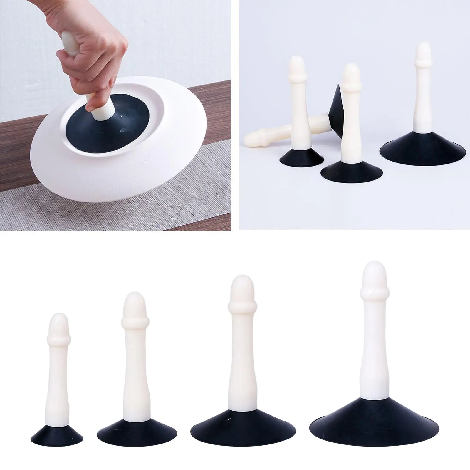 Clay Dip Glazing Tool Pottery Tool Plate Parts Glazing Coloring Tool Portable Expert Easy to Use Art Crafts Rubber Suction Cup Zpaxo