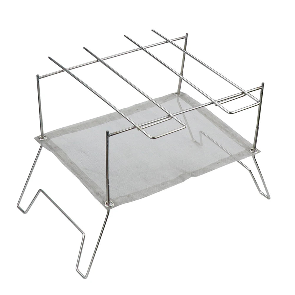 Charcoal Kebab Stove with Storage Bag Barbecue Grill Stove Stainless Steel Portable for Outdoor Picnic Cooking Zpaxo No Baking Net