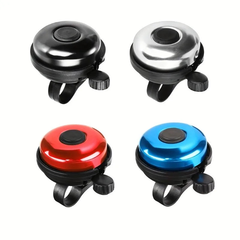 Premium Aluminum Bike Bell Classic Black High-pitched Sound Durable