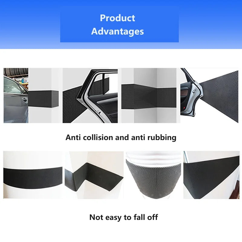 Garage Anti-collision Wall Sticker Door Strip PE Embossed Parking Lot