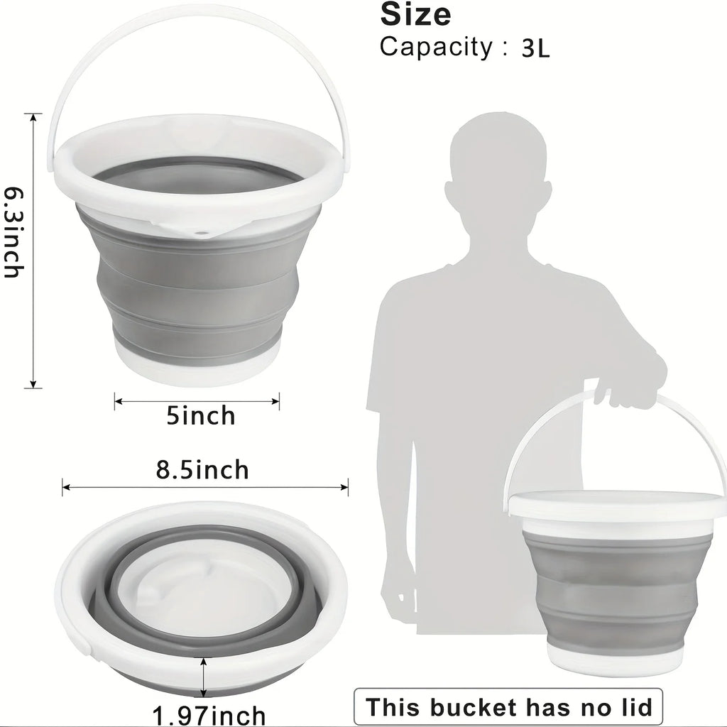 Collapsible Bucket Handle Portable Foldable Large Plastic Mop Outdoor