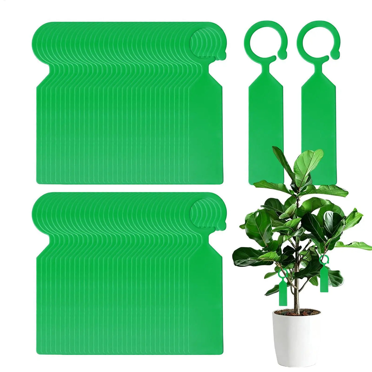 Garden Labels Waterproof Thick Plastic Plant Tags Colorful Hanging Zpaxo