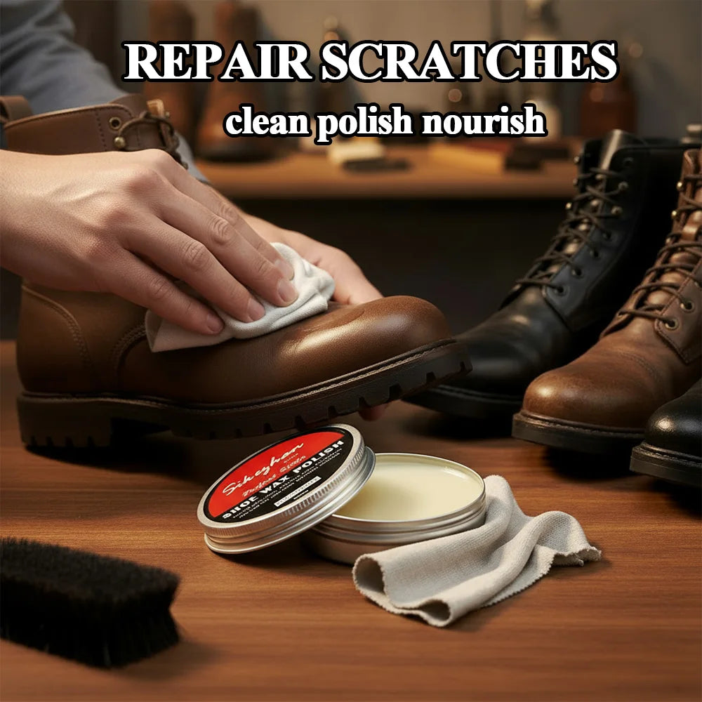 Professional Waterproof Shoe Polish Leather Maintenance Oil Cleaning Tool Leather Shoe Care Natural Restoration Cream 50/100g Zpaxo