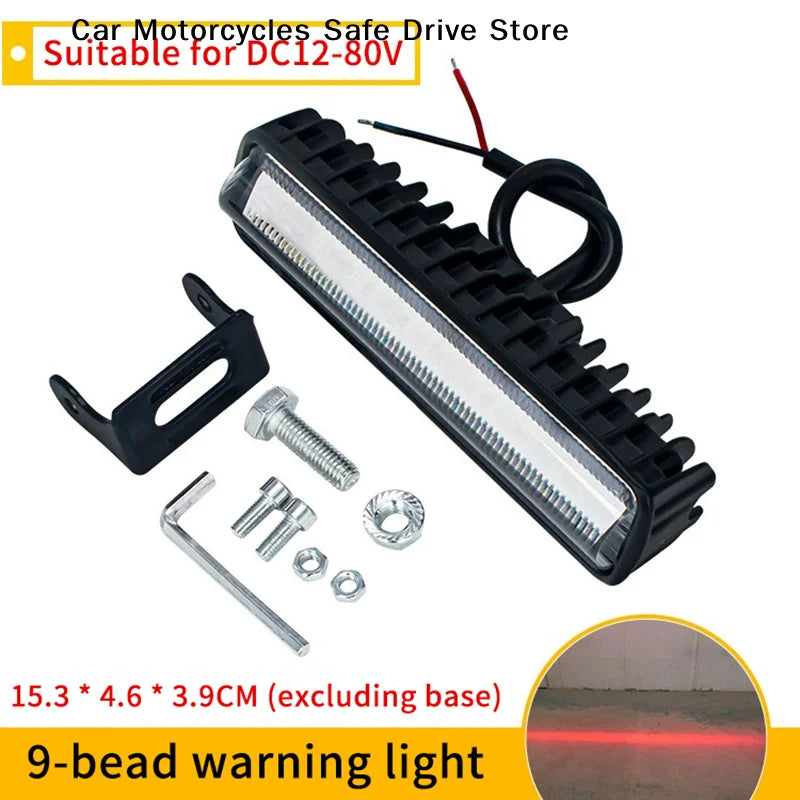 12V-80V LED Forklift Warning Light Red Blue Line Safety Zone Working