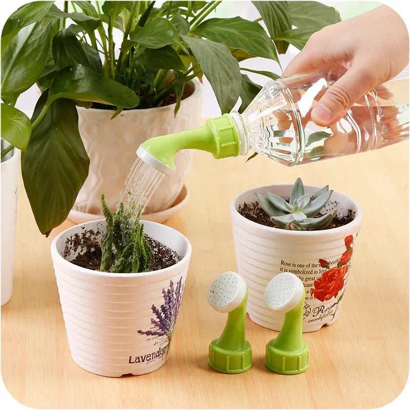 2 pcs/set Garden Spray Waterer Sprinkler Portable Plant Garden Watering Nozzle Tool Glass&Bottle Watering Nozzle Zpaxo