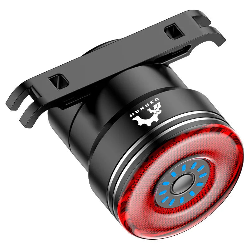 Bicycle Taillights USB Charging Intelligent Sensing Vibrate Brake Lights Mountain Road Bike Night Riding High Brightness Warning Zpaxo BR05