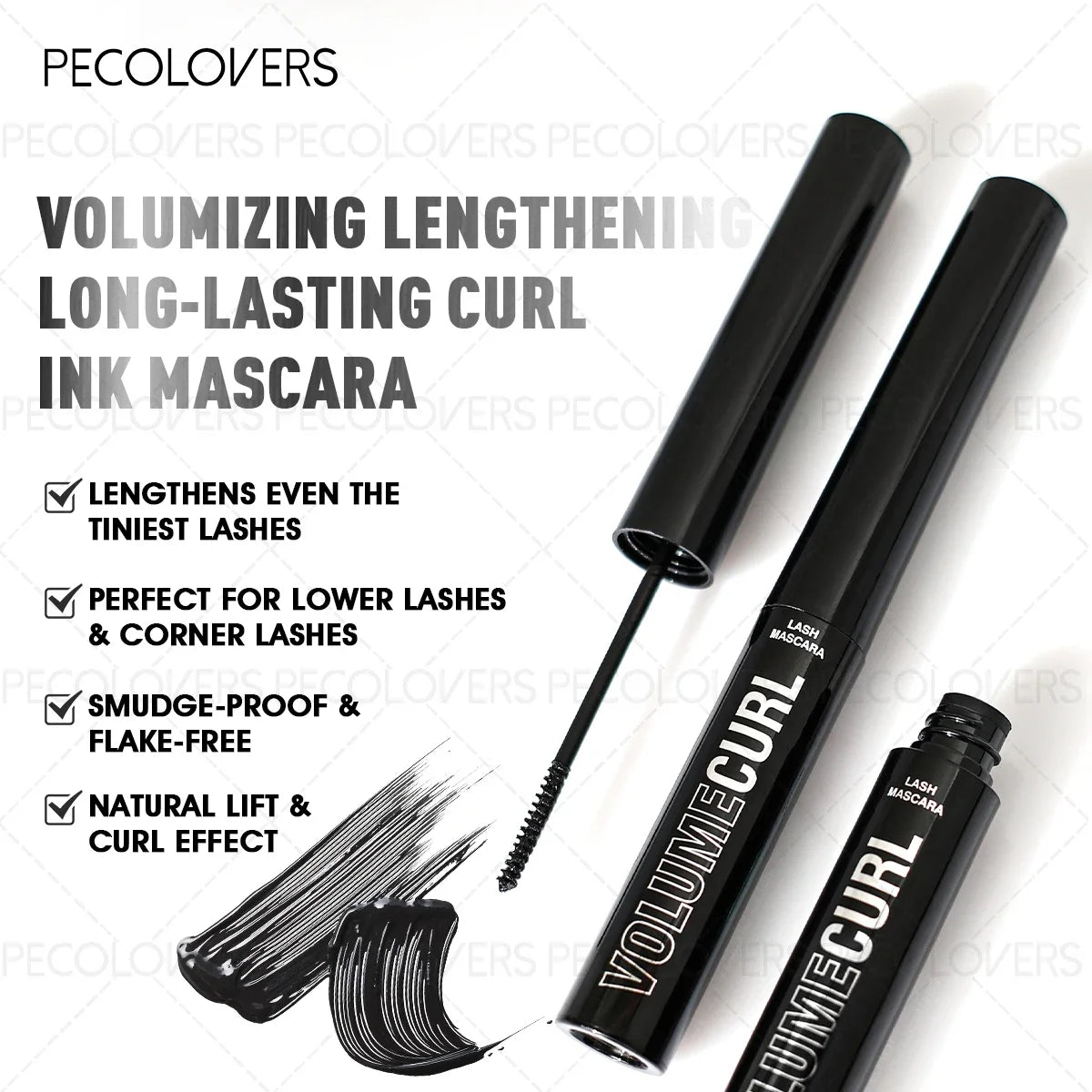 1PC Waterproof 5D Fiber Eyelash Mascara | Long-lasting, Sweat-proof Formula for Voluminous, Lengthened, and Curly Lashes Zpaxo
