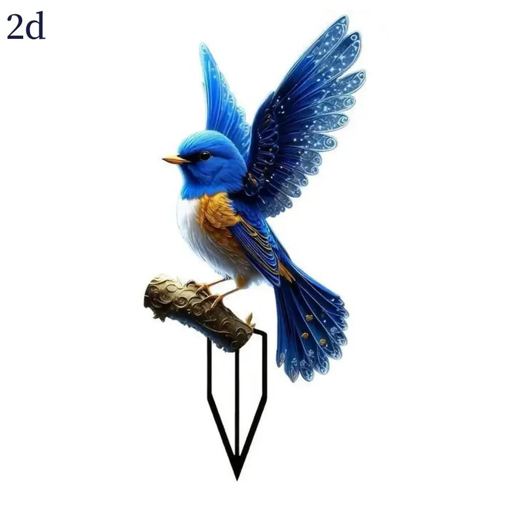 2D Acrylic Duck Garden Stake – Waterproof Bird Ornament Garden Stake Ornament Zpaxo A