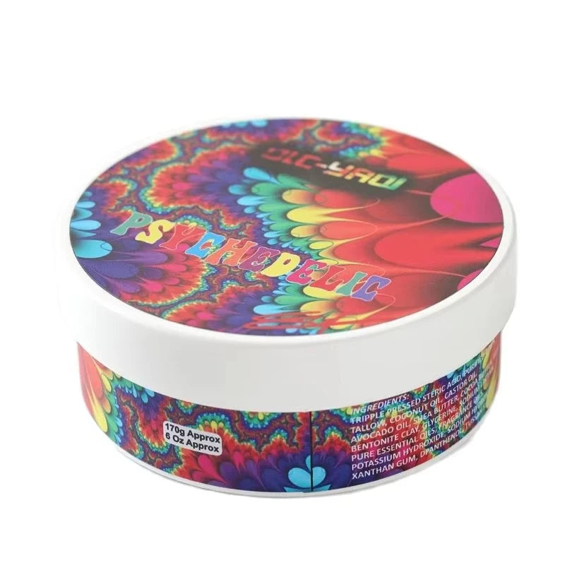 2026 YAQI New Arrival Psychedelic Atisan 170g Shaving Soap for Men - Luxury Grooming Essential Zpaxo