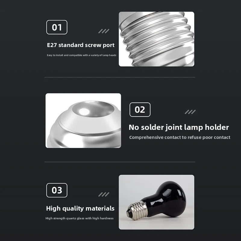 Reptile Moonlight Night Lamp – Chameleon & Lizard Heat Bulb