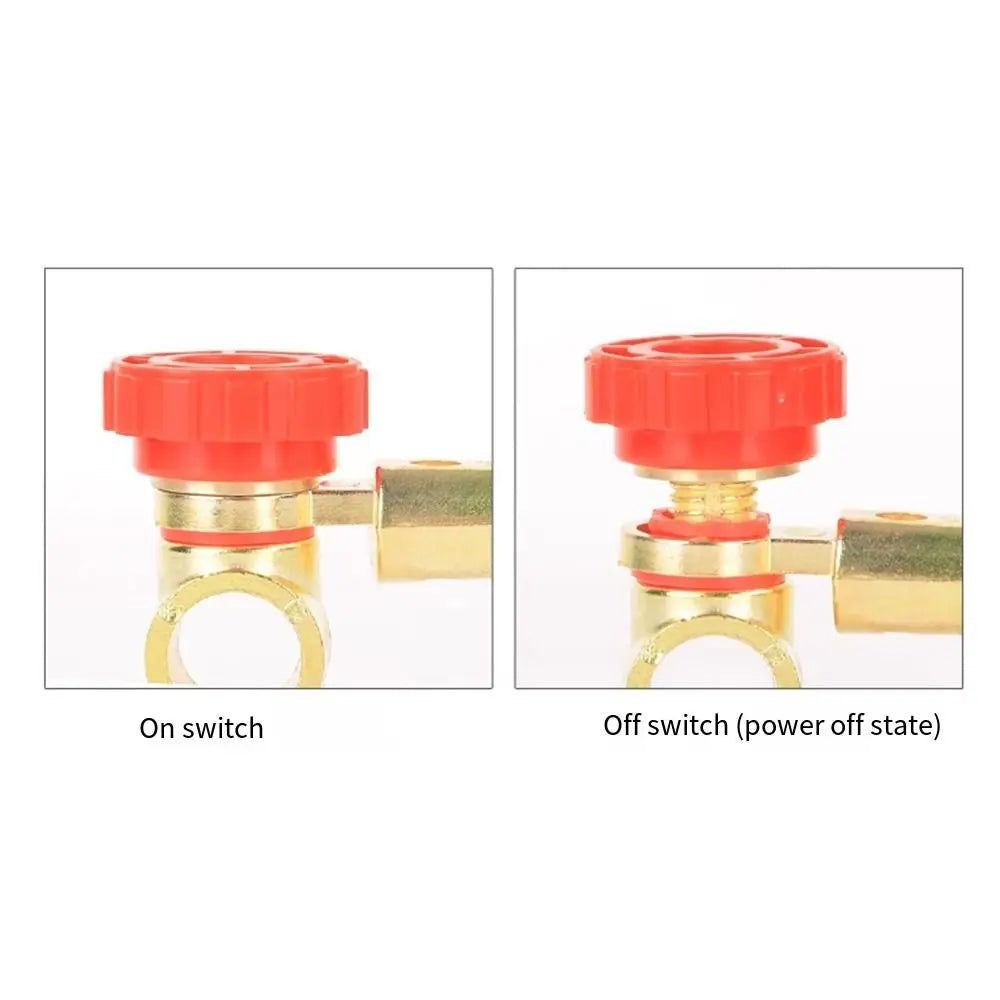 Anti-leakage Car Battery Disconnect Switch 12V Angle Rotatable Auto Battery Power-off Switch Easy To Install Zinc Alloy Zpaxo