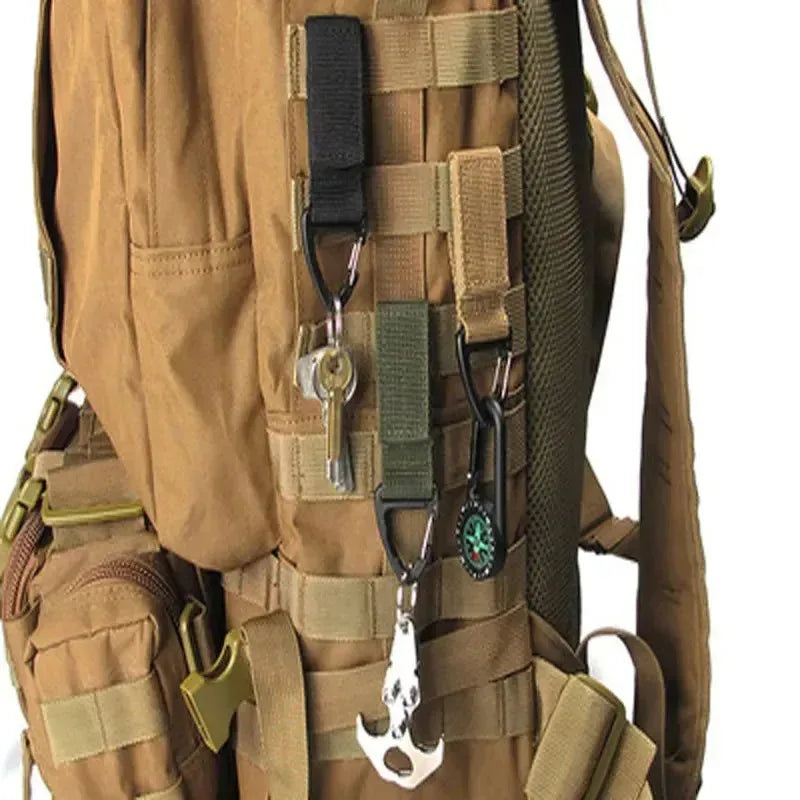 Nylon MOLLE Hang Buckle Straps – Tactical Belt Clips 3/6/9 Pack