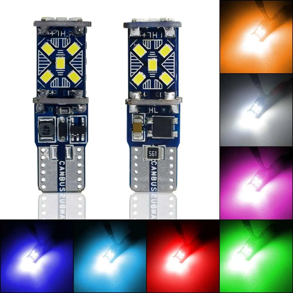 Super Bright W5W Auto Taillight T10 Car Interior Lamp Car License Number Plate Lights Reading Light Auto Wedge Turn Side Bulbs Zpaxo