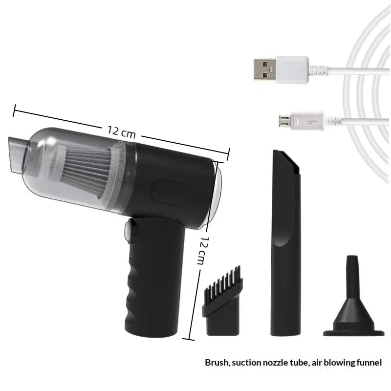 Wireless Car Vacuum – Mini Wet & Dry Cordless Handheld Cleaner