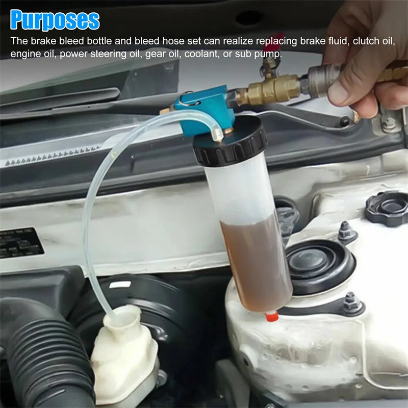 Pneumatic Brake Fluid Bleeder Kit – Car, Truck & Motorcycle