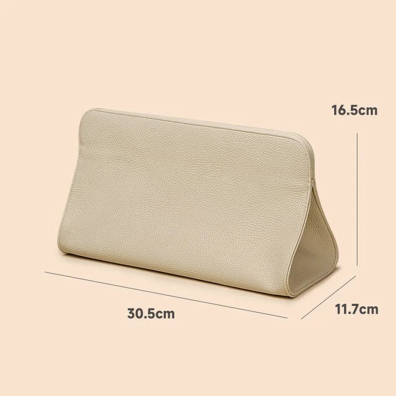 PU Leather Hair Tool Bag – Curling Iron & Flat Iron Organizer Hair Tool Organizer Zpaxo off-white