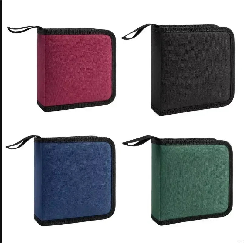 1Pc 40Tablets CD DVD Discs Oxford Handbags Storage Case CD/DVD Case CD Case Storage DVD Organizer Case DVD Booklet Holder Zpaxo