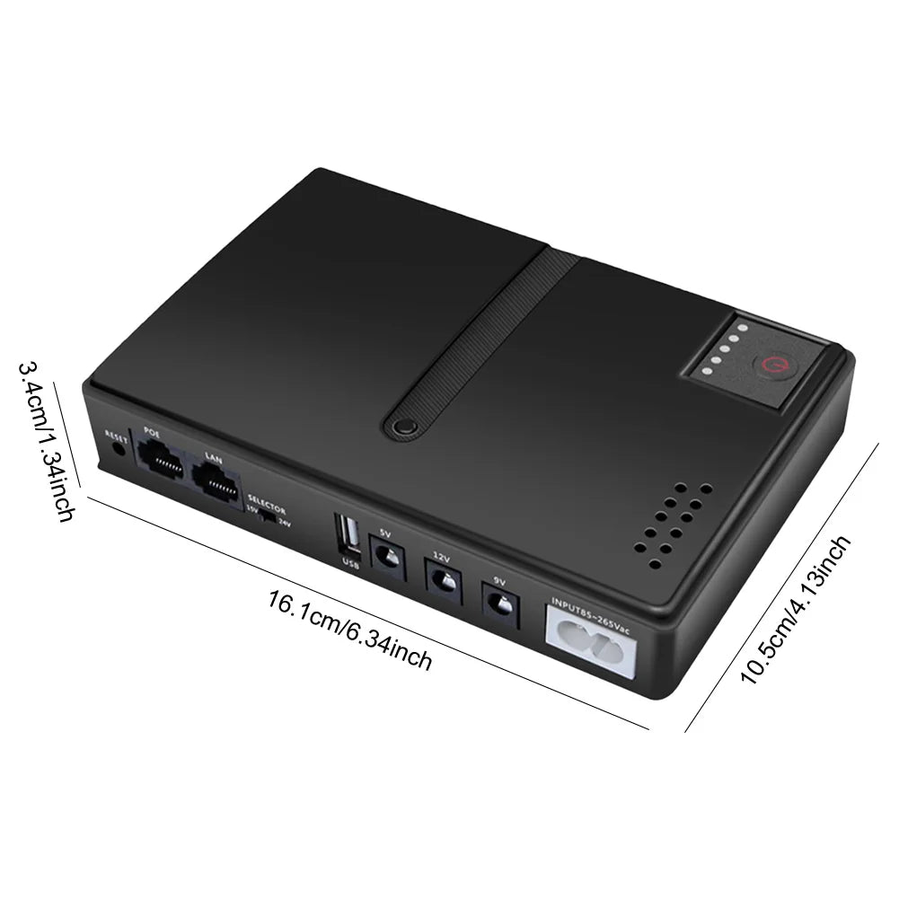 DC1036P DC UPS Uninterruptible Power Supply 5V9V12V 36W 10400mah