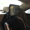 Adjustable Baby Infant Mirror Great Visual Field 360° Rotation Car Seat Rear-View Mirror High-definition Interior Safety Mirror Zpaxo Black