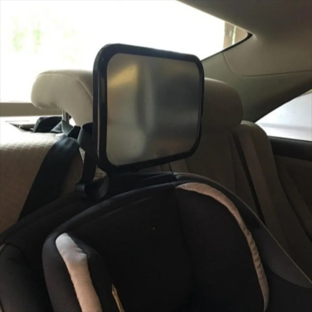Adjustable Baby Infant Mirror Great Visual Field 360° Rotation Car Seat Rear-View Mirror High-definition Interior Safety Mirror Zpaxo Black