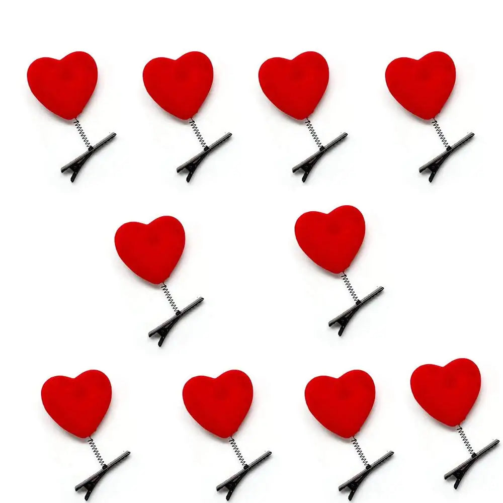 Heart Hair Clips – Dainty Metal Barrettes | Coquette Y2K Style