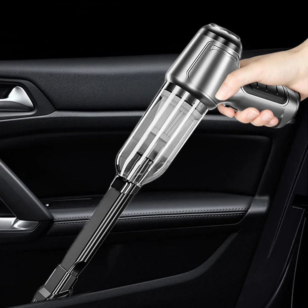 Suitu Car Mounted Vacuum Cleaner, Wireless Home and Car Dual-purpose Dry and Wet Vacuum Cleaner, High-power Portable Handheld VA Zpaxo
