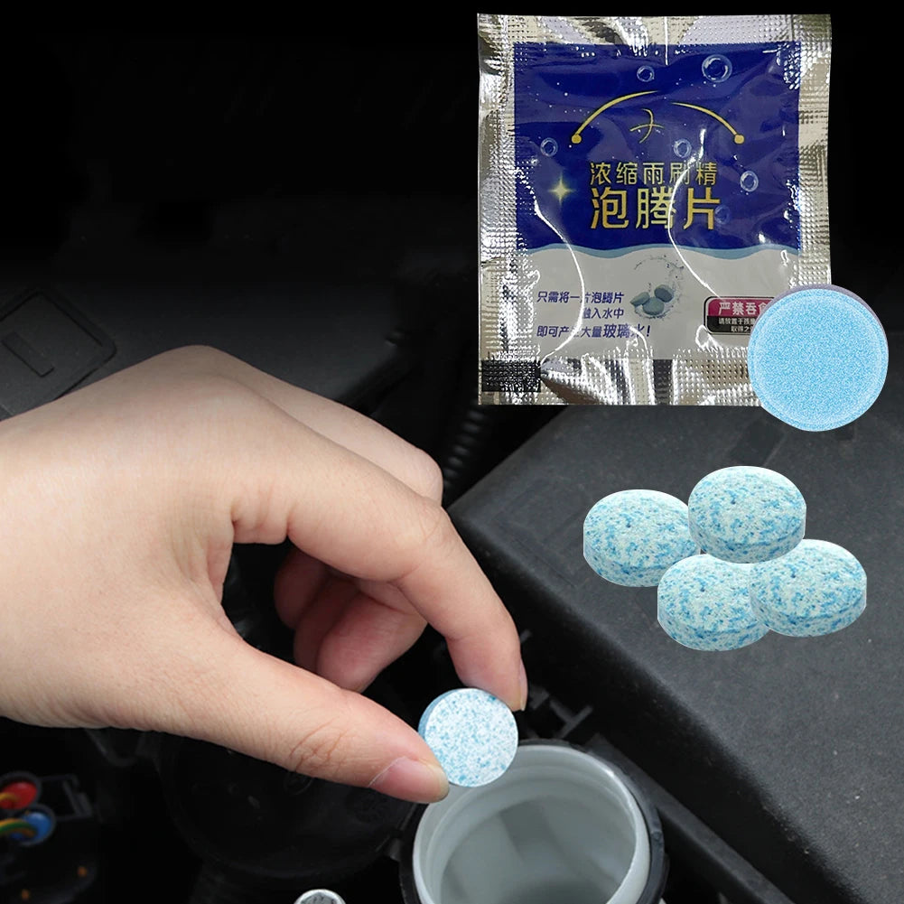 500- Car Windscreen Solid Cleaner Effervescent Tablet Auto Dust Wiper