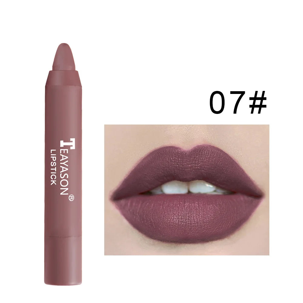 Matte velvet lipstick does not fade, does not stick to cup lipstick lipstick moisturizing lipstick pen nude earth red lipstick p Zpaxo 7