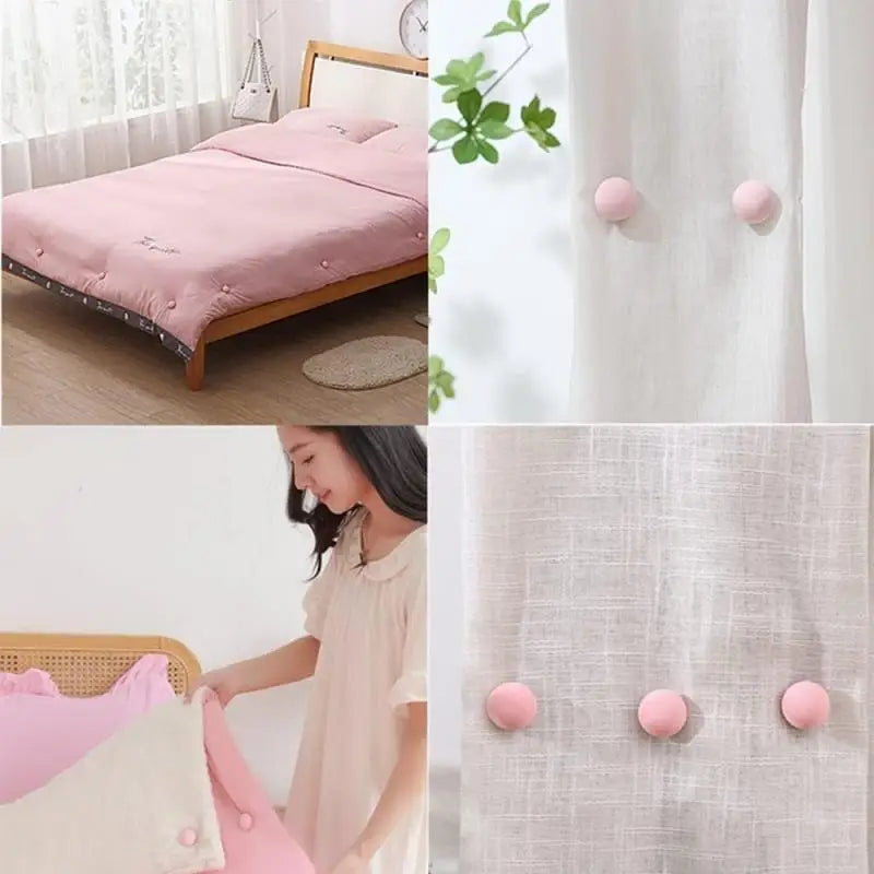 Bed Sheet Quilt Clips One Button Unlock Duvet Cover Fastener Clip Zpaxo