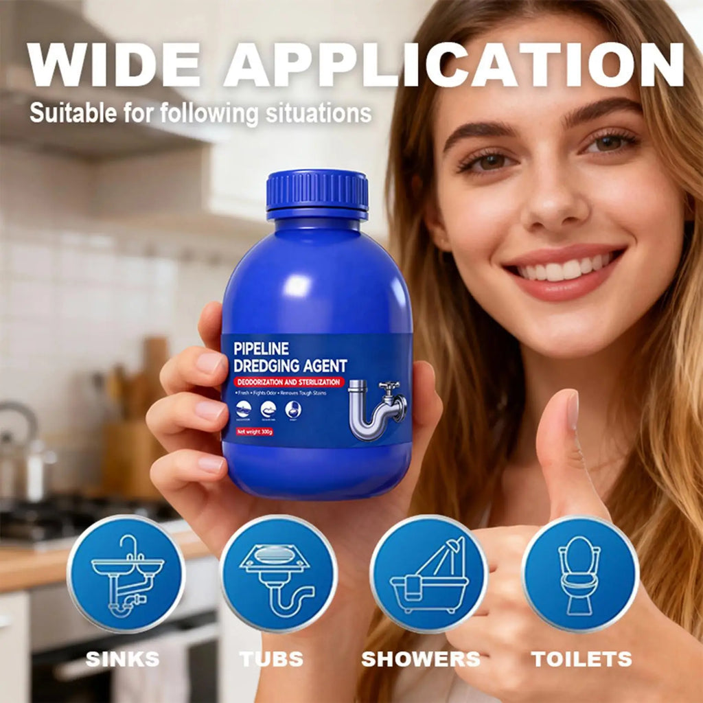 Drain Cleaner Powder Fast Acting Unclog Opener Sink Shower Bathtub