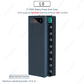 DIY Shell 8*18650 Battery Holder Power Bank Case Dual USB Mobile Phone Charger TypeC 18650 Battery Storage Box For Iphone Xiaomi Zpaxo black