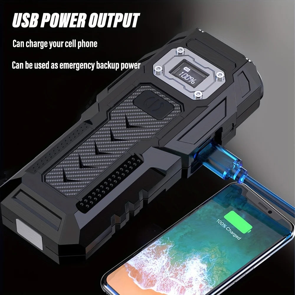 POCKETMAN 8-LED 2000LM USB Rechargeable Flashlight + Magnet LED Rechargeable Flashlight Zpaxo