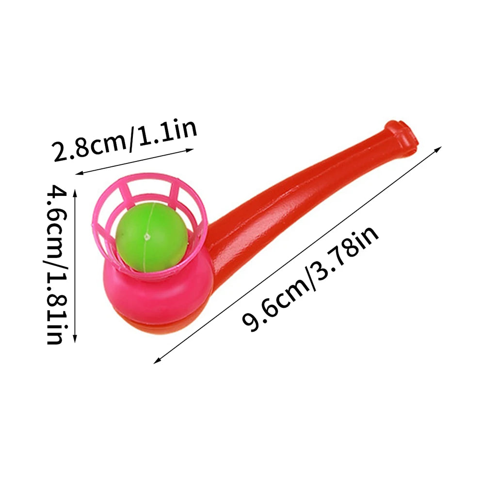 5/10/20Pcs Ball Blowing Pipe Random Color Floating Blow Suspended Ball Game Toy for Kids Birthday Party Baby Shower Gifts Zpaxo