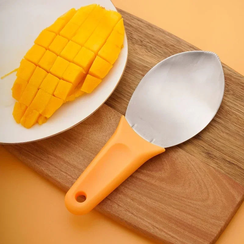 Hot Multifunctional Mango Spoon Mango Knife Cutting Granule Tool Peeler Peeler Mango Avocado Scoop Kitchen Fruit Tool Zpaxo