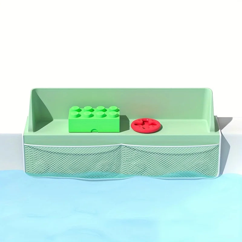 Bathtub Storage Rack Children Water Toys Silicone Storage Rack Bathroom Toiletries Storage Rack With Strong Suction Cups Zpaxo