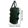 3-Pack Hanging Grow Bags – Vertical Strawberry Tomato Planter Vertical Hanging Planter Zpaxo Green 3Pcs