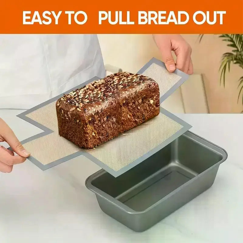 Silicone Bread Loaf Pan Pans Food Grade Safe Baking Liners Nonstick Zpaxo