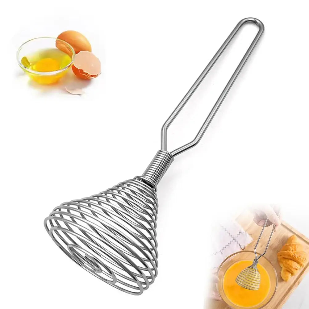 Manual Stainless Steel Spring Egg Beater & Hand Whisk Manual Egg Beater Zpaxo B