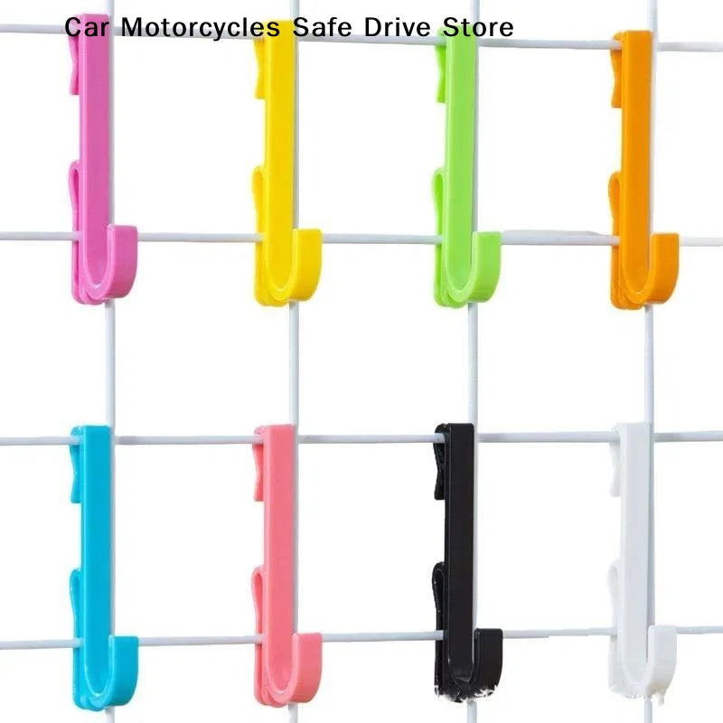Plastic Mesh Grid Display Hook Wire Rack Hooks Kindergarten