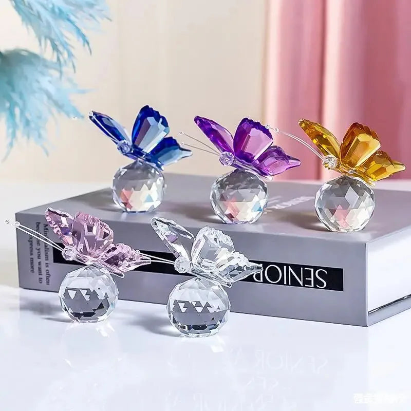 Three-dimensional Butterfly Crystal Ornament Wedding Decoration