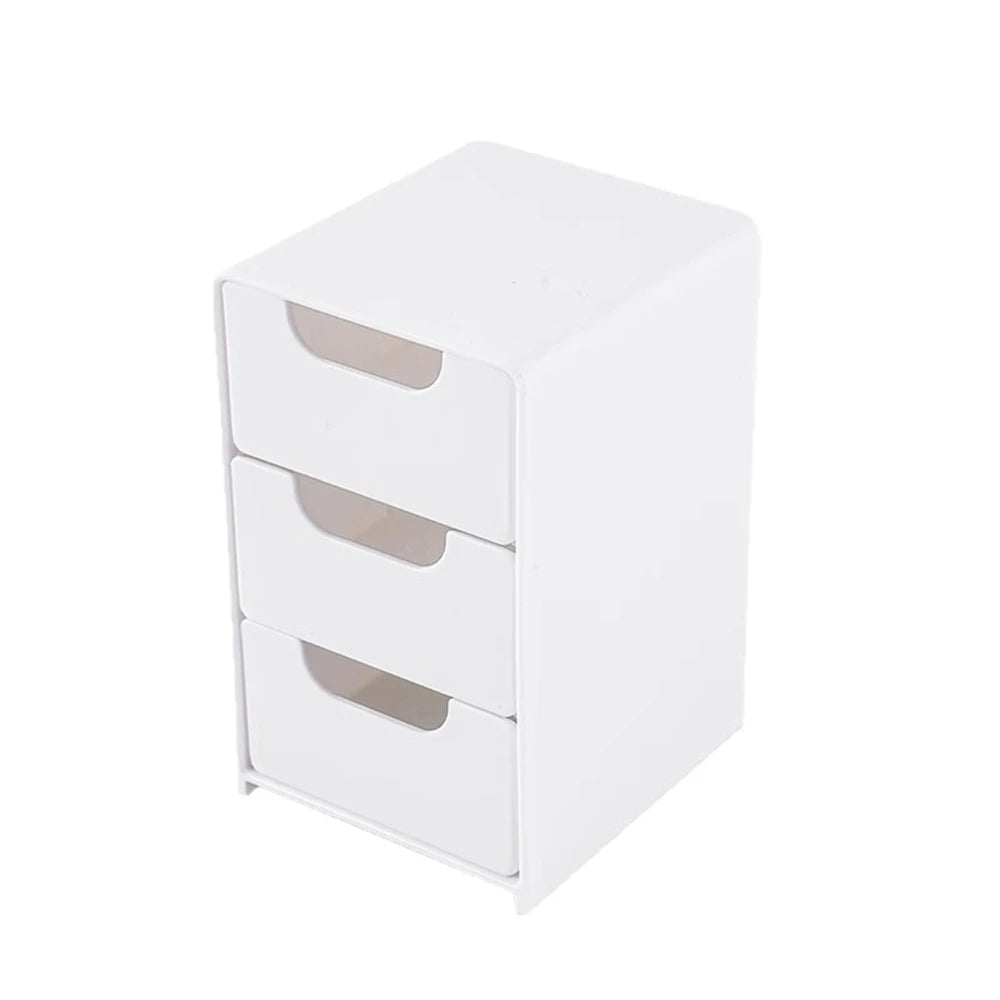 Mini 3-Tier Drawer Organizer – Desk, Jewelry & Cosmetics Drawer Organizer Zpaxo