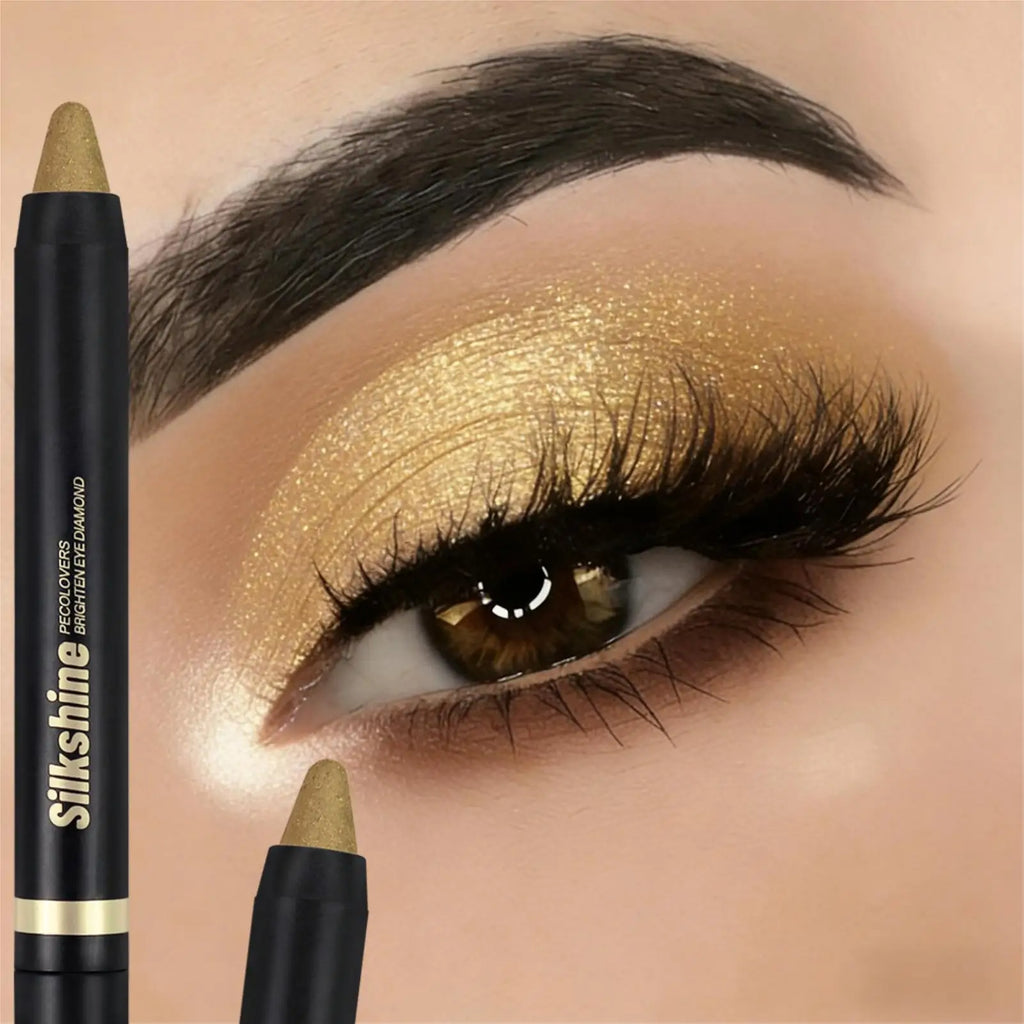 Smoked Eye Shadow Stick Double Matte Shiny Effects Durable Waterproof
