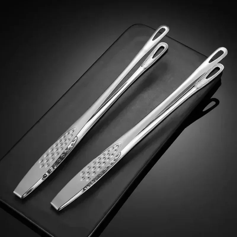 Stainless Steel BBQ & Kitchen Tongs – Non-Slip Cooking Tongs Kitchen Tongs Zpaxo
