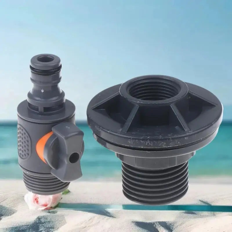 PVC Water Adapter Durable Tank Valve Quick Installation Rainwater Zpaxo