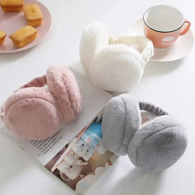Foldable Plush Ear Warmers – Unisex Winter Earmuffs 1-4 Pack