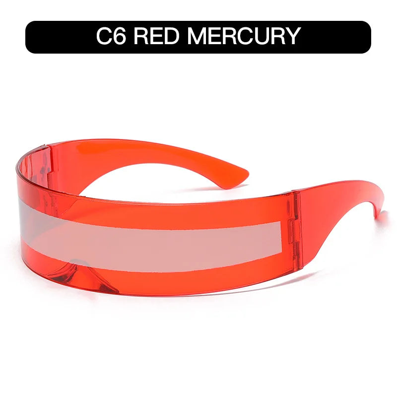 Cosplay Eye Mask Lenses Mardi Gras Mask Cool Carnaval Mask for Men Future Style Photo Props Cosplay Anime Eyewear Styling Props Zpaxo 6
